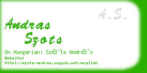 andras szots business card